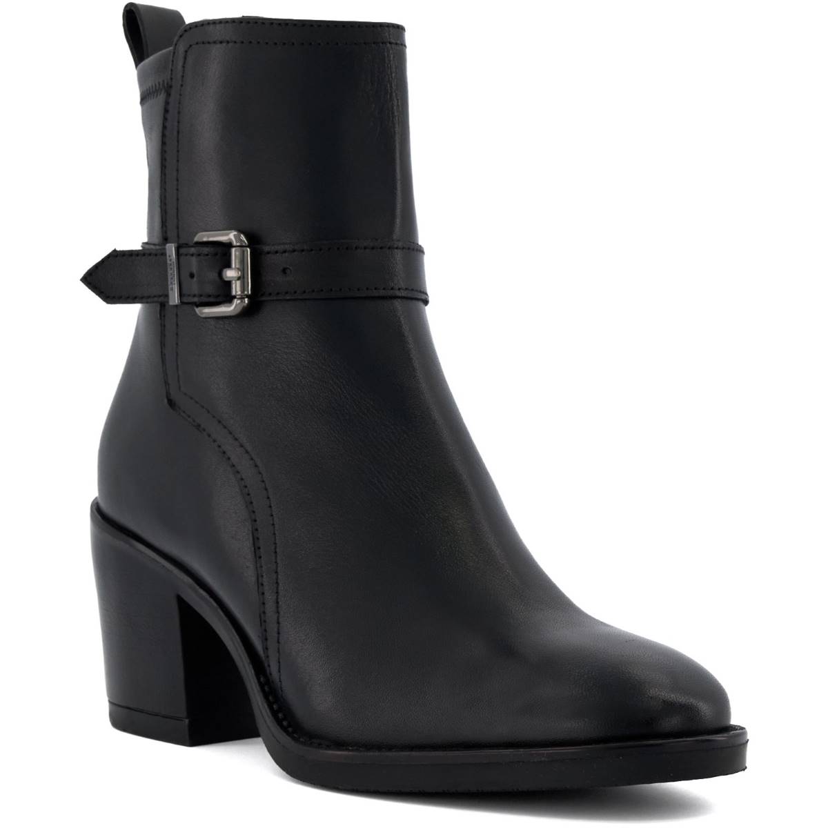 Dune London Prance Black Womens ankle boots 92506690164484 in a Plain Leather in Size 7